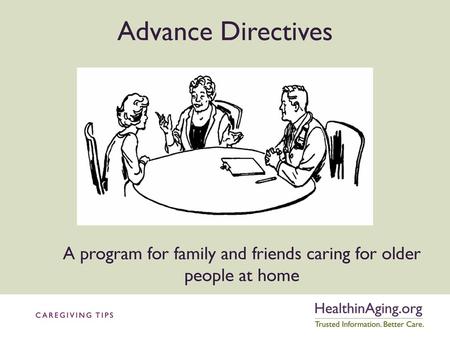 A program for family and friends caring for older people at home