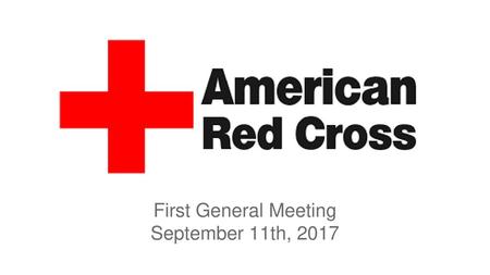 First General Meeting September 11th, 2017