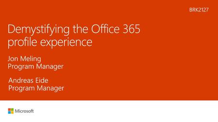 Demystifying the Office 365 profile experience