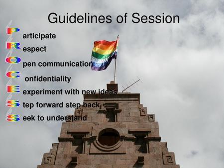 Guidelines of Session PROCESS articipate espect pen communication