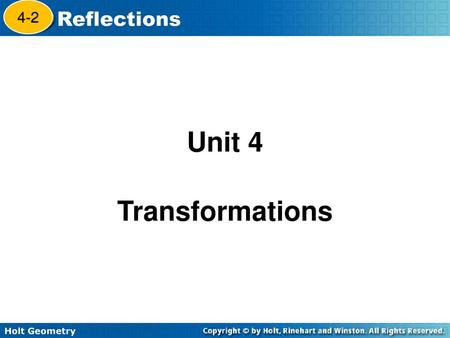 4-2 Unit 4 Transformations.