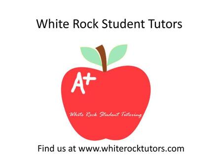 White Rock Student Tutors