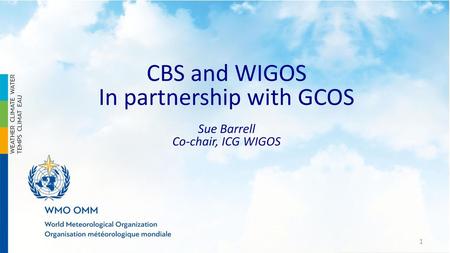 In partnership with GCOS