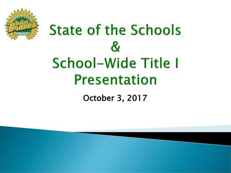 State of the Schools & School-Wide Title I Presentation