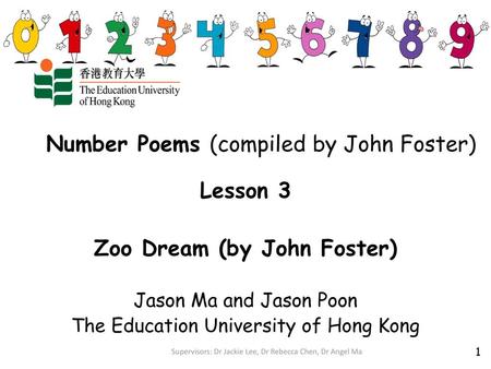 Number Poems (compiled by John Foster)