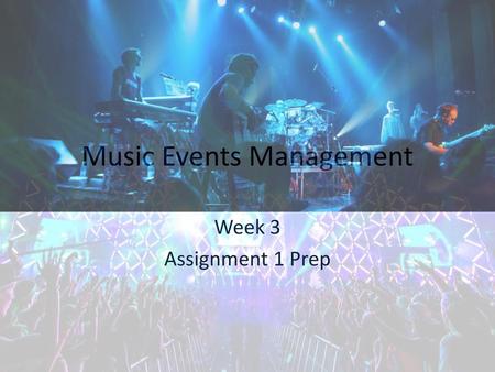 Music Events Management