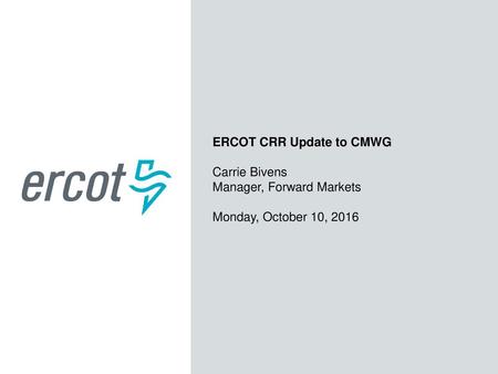 ERCOT CRR Update to CMWG