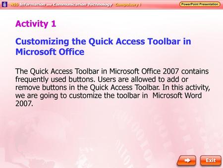 Customizing the Quick Access Toolbar in Microsoft Office