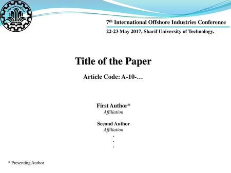 Title of the Paper Article Code: A-10-…