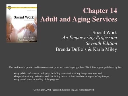 Chapter 14 Adult and Aging Services