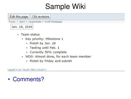 Sample Wiki Comments?.