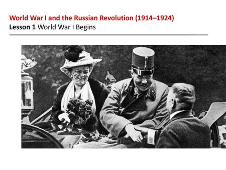 World War I and the Russian Revolution (1914–1924)