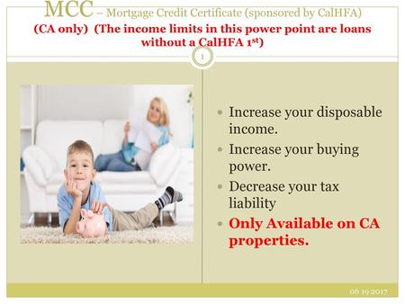 Increase your disposable income. Increase your buying power.