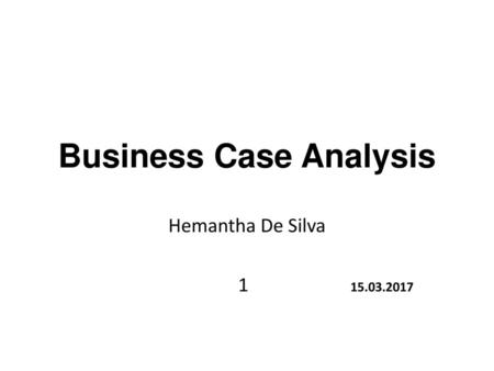 Business Case Analysis