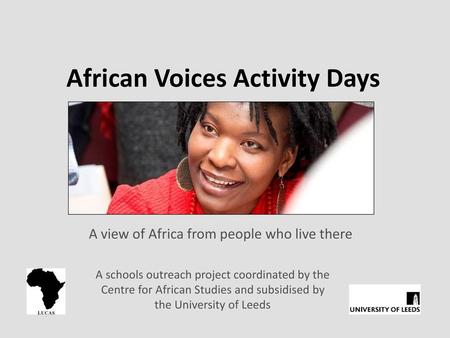 African Voices Activity Days