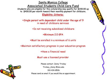 Associated Students Child Care Fund