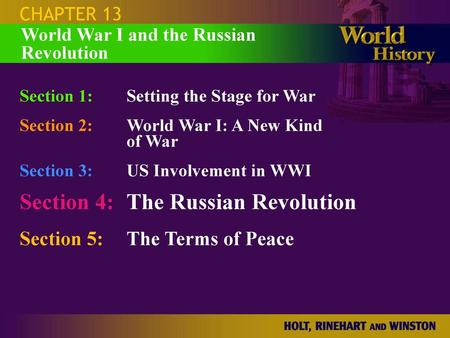 Section 4: The Russian Revolution