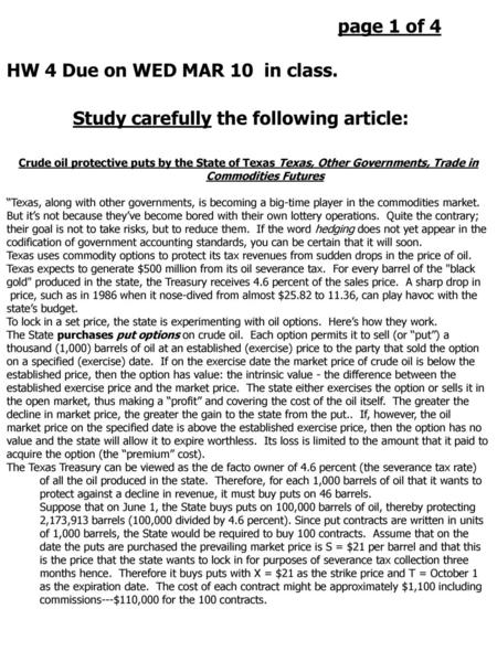 Study carefully the following article:
