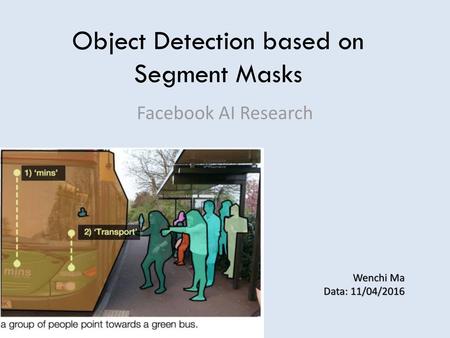 Object Detection based on Segment Masks