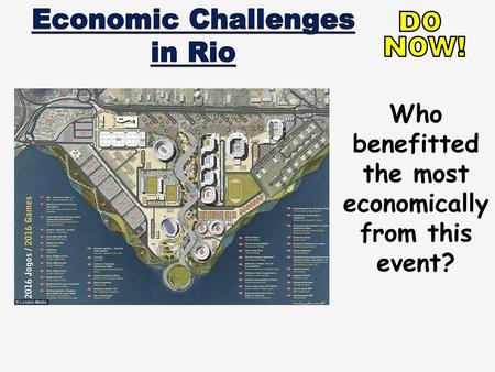 Economic Challenges in Rio