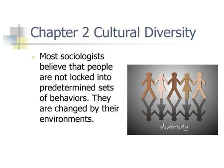 Chapter 2 Cultural Diversity