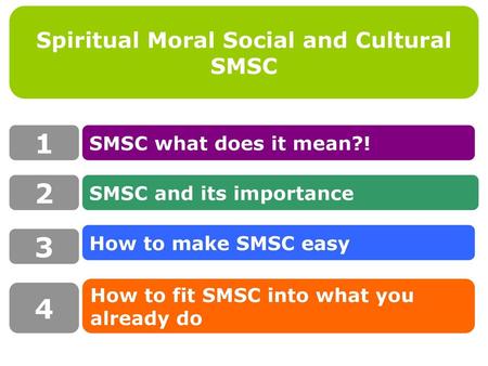 Spiritual Moral Social and Cultural
