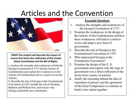 Articles and the Convention