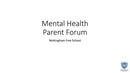 Mental Health Parent Forum
