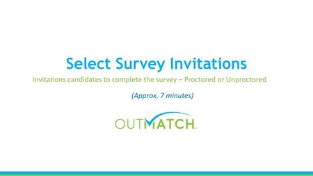 Select Survey Invitations