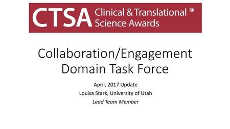 Collaboration/Engagement Domain Task Force