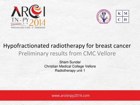 Hypofractionated radiotherapy for breast cancer