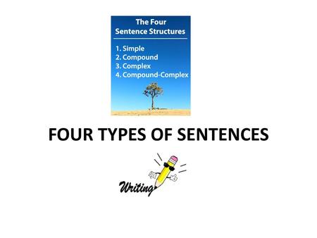 FOUR TYPES OF SENTENCES
