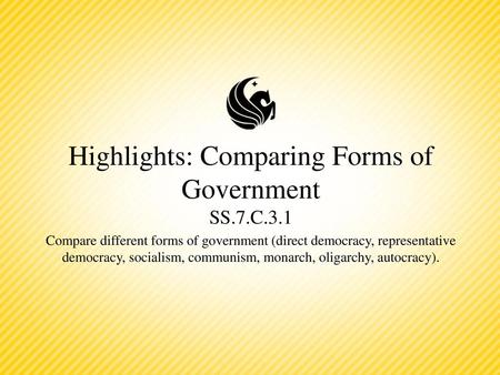 Highlights: Comparing Forms of Government