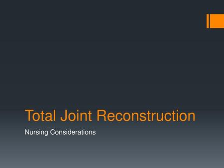 Total Joint Reconstruction