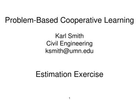 Problem-Based Cooperative Learning