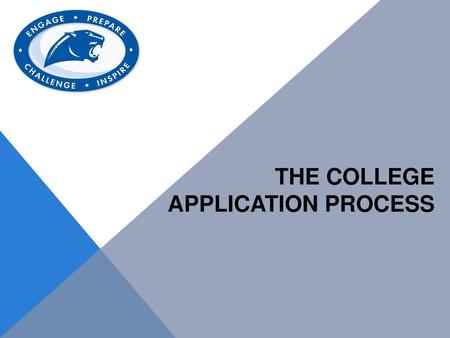 The college application process