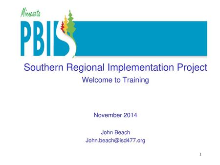 Southern Regional Implementation Project