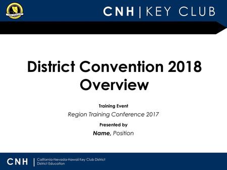 District Convention 2018 Overview