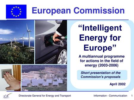 European Commission “Intelligent Energy for Europe”