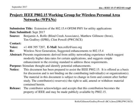 Jul 12, 2010 07/12/10 Project: IEEE P802.15 Working Group for Wireless Personal Area Networks (WPANs) Submission Title: Extension of the 802.15.4 OFDM.