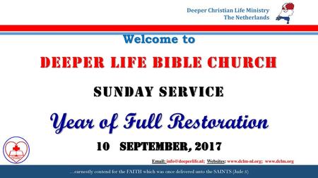 DEEPER LIFE BIBLE CHURCH