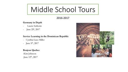 Middle School Tours Germany in Depth - Laurie Sutherin