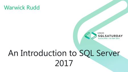 An Introduction to SQL Server 2017