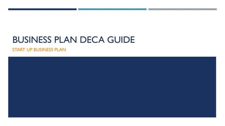 Business Plan DECA Guide