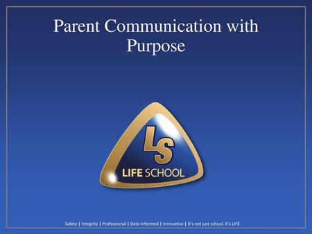 Parent Communication with Purpose