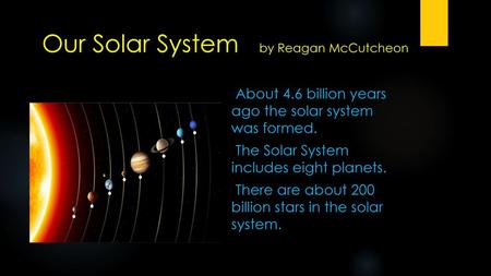 Our Solar System by Reagan McCutcheon