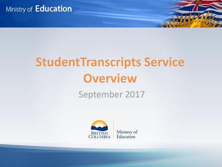 StudentTranscripts Service Overview