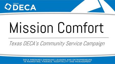 Texas DECA’s Community Service Campaign