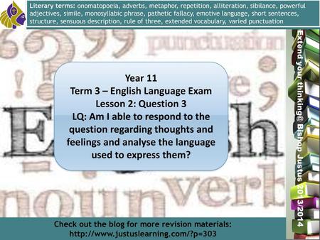 Term 3 – English Language Exam