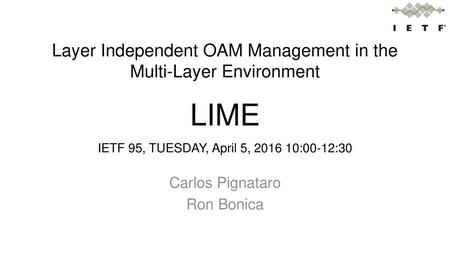 Layer Independent OAM Management in the Multi-Layer Environment LIME